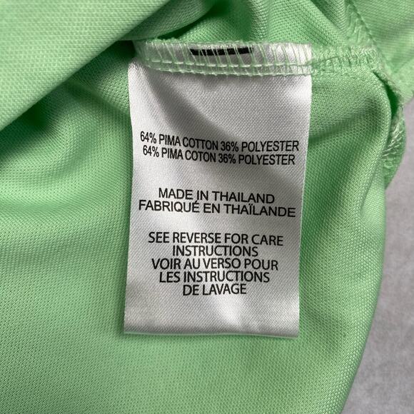 BLACK CLOVER Mens XL Lime Green Polo Golf Shirt - Picture 6 of 9